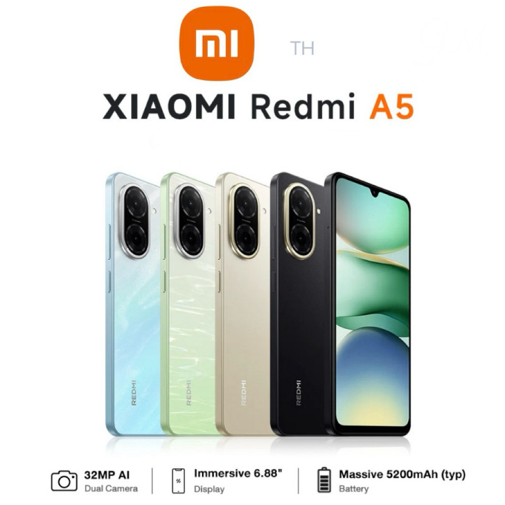 Redmi A5 4/128GB เครื่องใหม่ศูนย์ไทย รับประกันศูนย์