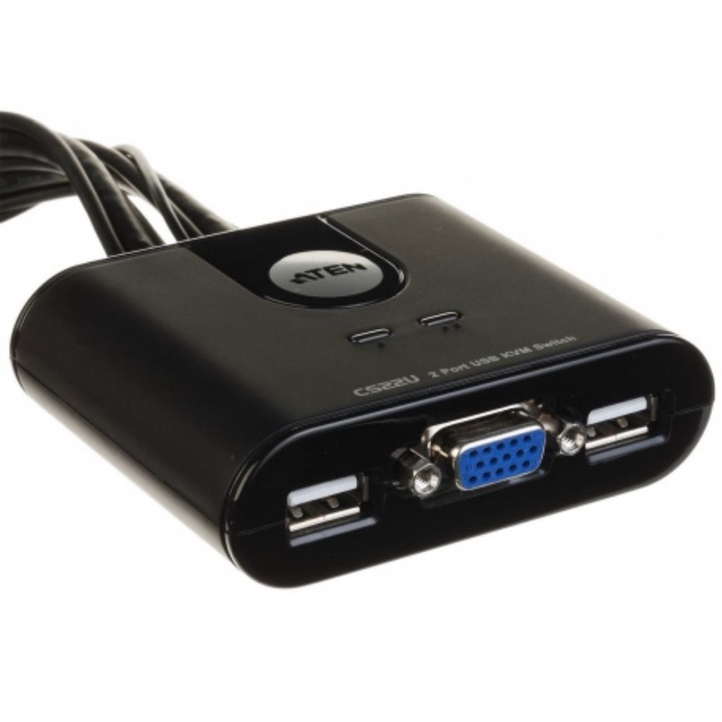 KVM SWITCH ATEN 2-port USB KVM Cable 90cm. (CS22U)