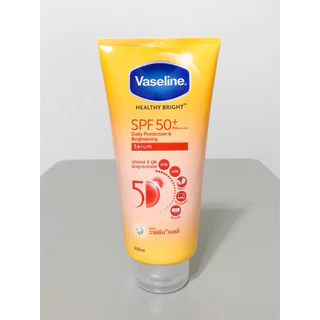 Vaseline Healthy Bright Serum Sun+Pollution Protection SPF 50+ PA++++ 300 ml วาสลีน เฮลตี้ ไบรท์ เซรั่ม ซันแอนด์โพลูชั่น