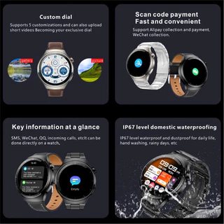 นาฬิกาอัจฉริยะ Huawei Smart watch 4 มาพร้อมหน้าจอสัมผัสเต็มรูปแบบ การโทรผ่านบลูทูธ และการตรวจสอบอัตราการเต้นของหัวใจ
