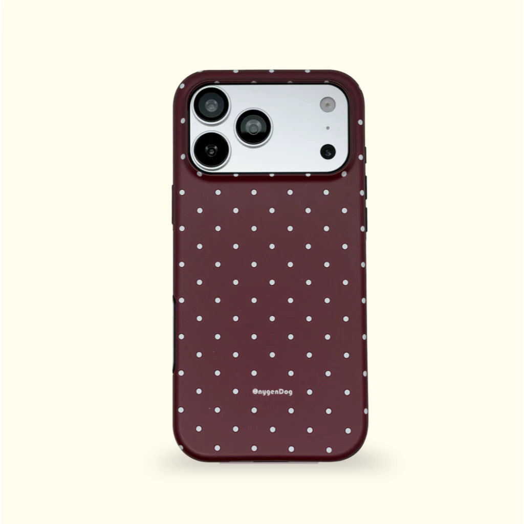 Oxygendog case เคสไอโฟน ลาย2 polka dot For iPhone 17ProMax 17Pro 17 16ProMax 16 15 14/13 ชาร์จไร้สาย thumbnail 8