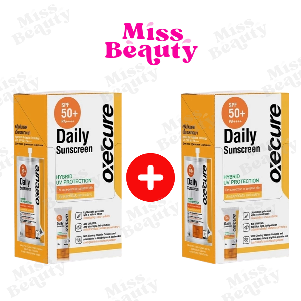 EXP05/27 1แถม1 (กล่องx6) Oxe 'cure Daily Sunscreen อ๊อกซีเคียว เดย์ลี่ ซันสกรีน 6 กรัม