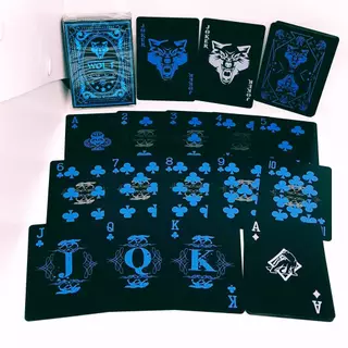 การ์ดเกม กันน้ำ 100% BLACK CARD พลาสติก PVC สีดำ 54 ใบ ทนทาน ไม่ขาด ไม่ซึม เล่นได้ทุกสถานการณ์
