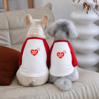 🇹🇭พร้อมส่ง🇹🇭 Human Made เสื้อหมา เสื้อแมว แบบมีแขน เนื้อผ้า Cotton 100% ใส่สบาย งานละเอียดเหมือนเสื้อคน