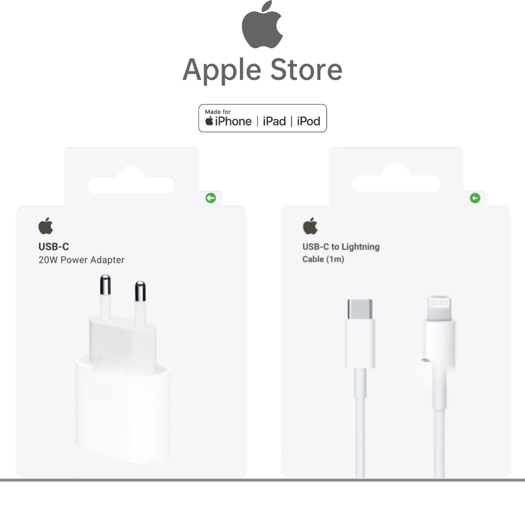 Apple 20W USB Power Adapter iPhone USB-C to Lightning Cable ที่ชาร์จ Apple ของแท้