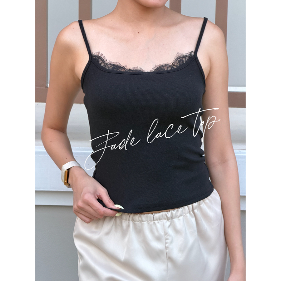 SEASON STUDIO - JADE LACE TOP / เสื้อสายเดี่ยวลูกไม้