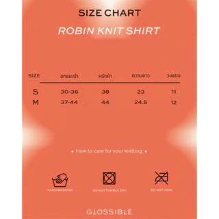 (pre-order สี Mocha strawberry ส่ง 21 Aug) ROBIN KNIT SHIRT