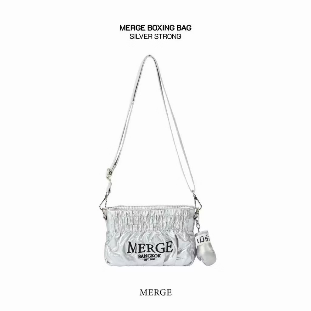 Merge Official - Merge Boxing Bag (พร้อมส่ง) สีเงิน 🤍 ของแท้