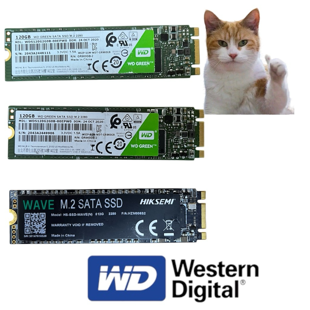 M2 SSD ความจุ 120g 256g และ 512g มือสอง