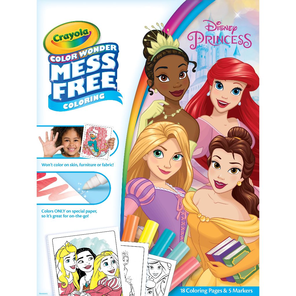 Crayola Mess Free Color Wonder Princess Coloring Page เครโยล่า ชุดระบายสี เจ้าหญิงดีสนีย์ คัลเล่อร์ วันเดอร์ 75-7003