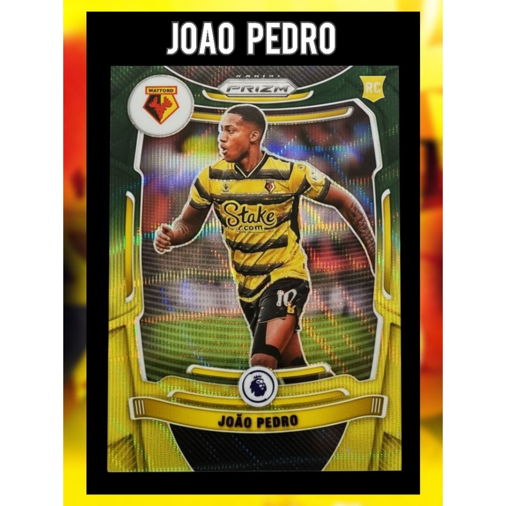 การ์ดฟุตบอล Joao Pedro ปี Rc 2021-22 Panini Prizm Premier Multi Color Prizm