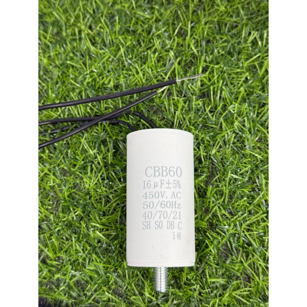 คาปาซิเตอร์ CBB60 20UF 450V AC 50/60 Hz สำหรับใช้กับมอเตอร์ประตูริโมท