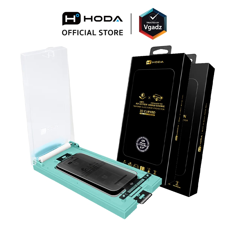 Hoda รวมรุ่นฟิล์มกระจก สำหรับ iPhone 17 / Air / 17 Pro / 17 Pro Max รุ่น 3D Anti-Reflection / 3D Matte