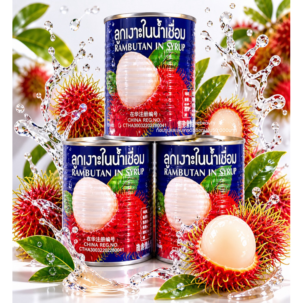 ส่งฟรี​/ส่ง​ไว​ เงาะใน​น้ำเชื่อม​ เงาะ​กระป๋อง​ ลำไย สับปะรด 6 กระป๋อง ผลไม้​กระป๋อง​ คุณภาพ​ดี​ หวาน​ อร่อย​มาก​ Malee