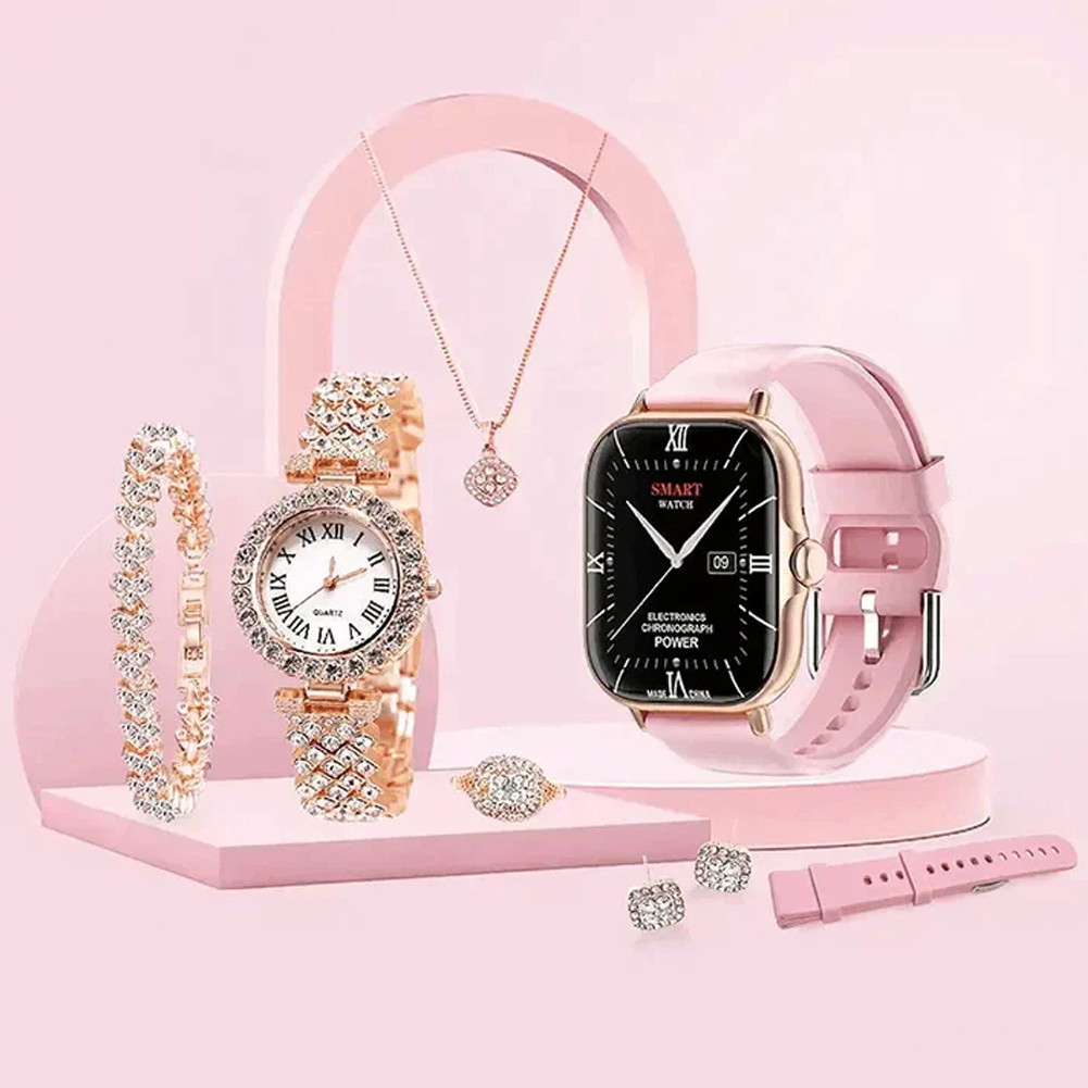 【Restock】 A58plus  lady  Smart Watch 6 IN 1 women Health Monitoring Bluetooth Calling Watch Quartz D