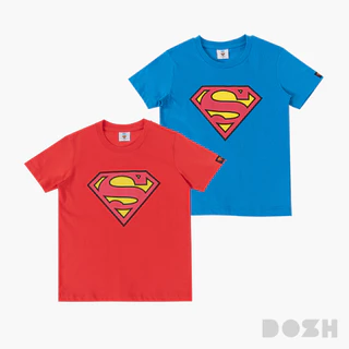 DOSH BOY'S T-SHIRTS SUPERMAN เสื้อยืดคอกลมเด็กชาย 2สี (แดง-ฟ้า) FSBT5030 (4-12)