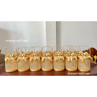 ชะลอมปิ่นโต พร้อมตกแต่ง โบว์ 3ชั้น ออกใบกำกับภาษีได้ ส่งด่วน
