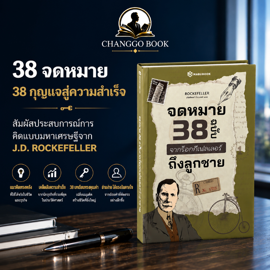 หนังสือ จดหมาย 38 ฉบับจากเศรษฐีพันล้านถึงลูกชาย สอนลูกรวย บทเรียนธุรกิจ การเงิน พัฒนาตนเอง | MABUBOOK