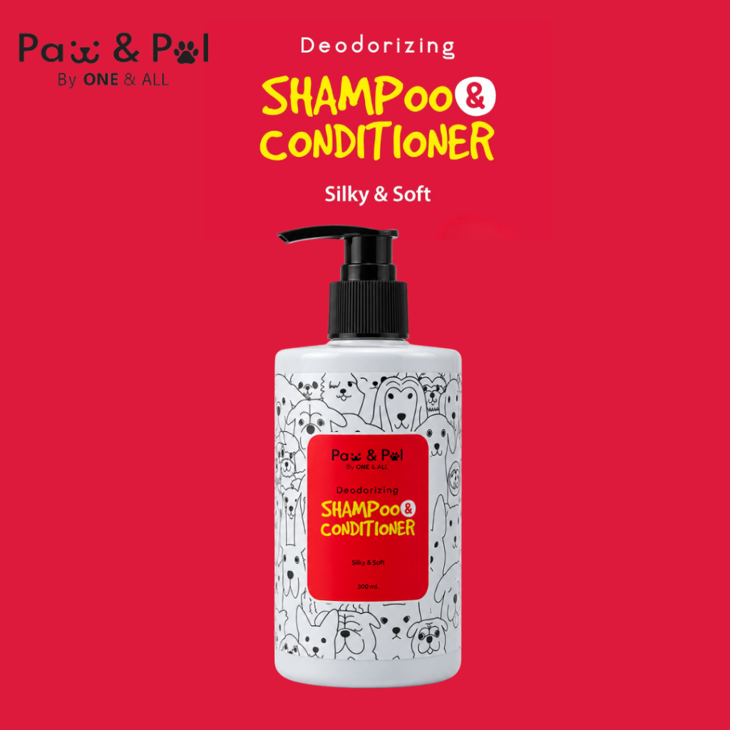 Paw & Pal Pet แชมพูสูตรบำรุงขนนุ่มลื่น สำหรับสัตว์เลี้ยง