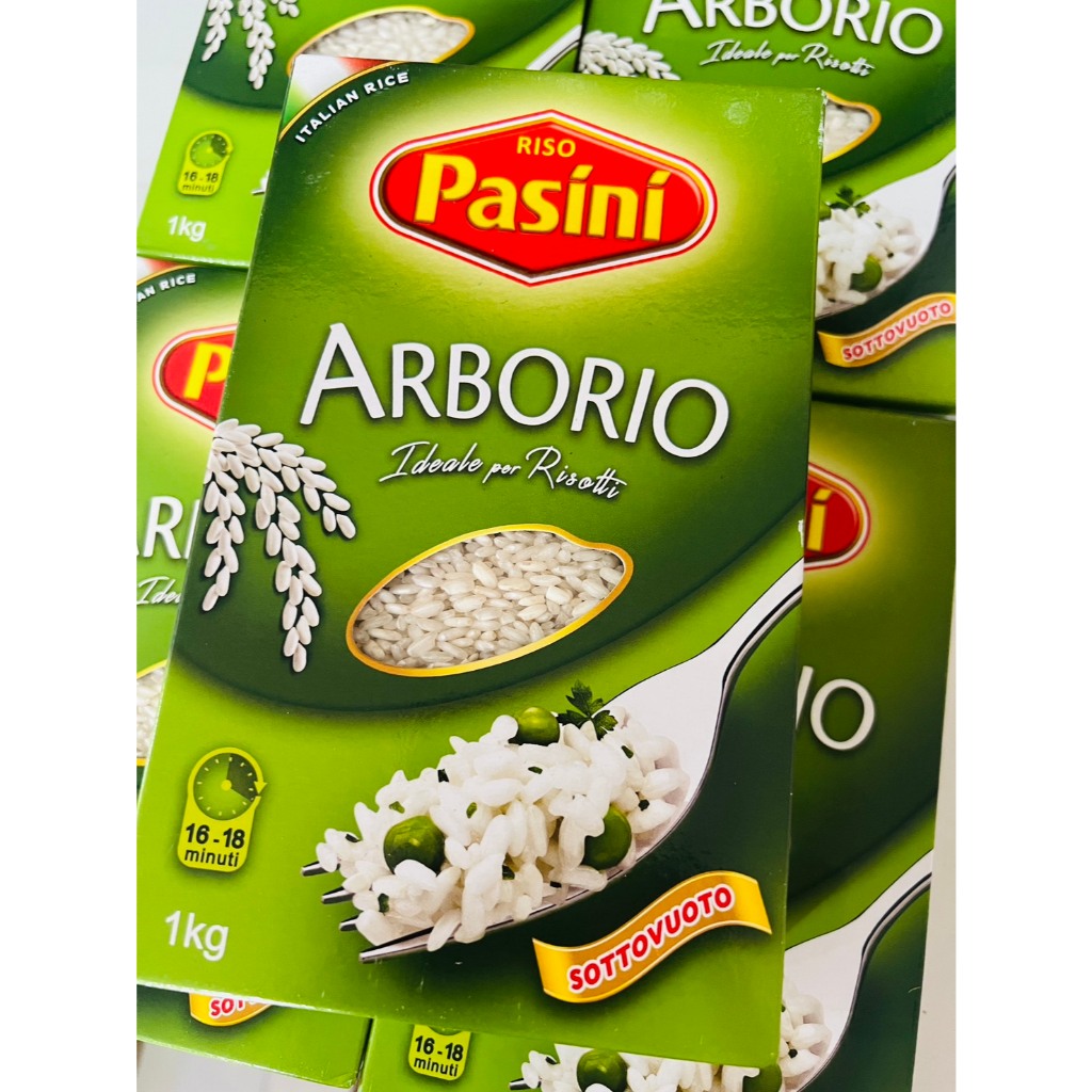 RISO PASINI ข้าว Risotto รีซอตโต้ Arborio Rice  1kg. ข้าวอาร์โบริโอ ข้าวอิตาลี สำหรับทำเมนู ริซอตโต้