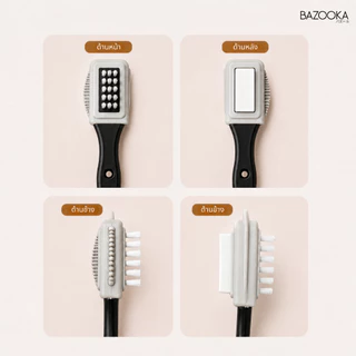 โปรจับคู่ Bazooka สเปรย์เคลือบกันน้ำรองเท้าพร้อมแปรงขัดทำความสะอาดรองเท้าหนังกลับ แบบไม่ต้องซักน้ำ