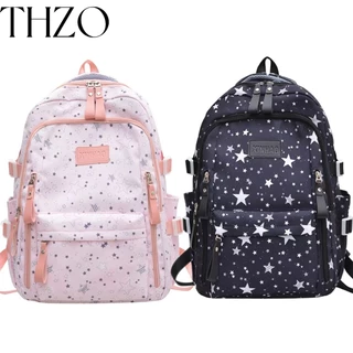 THZO กระเป๋าเป้สะพายหลัง กระเป๋านักเรียน จุของได้เยอะ สไตล์เกาหลี และญี่ปุ่น สําหรับผู้หญิง