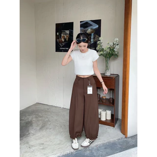 Gang_jeans#9507(K)กางเกงขายาว จินนี่ กระดุมหน้า มีกระเป๋าข้าง