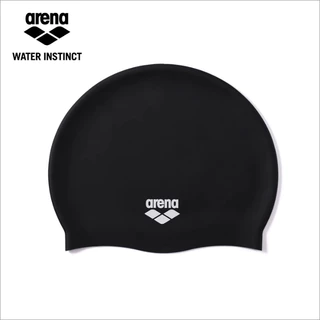 Arena Unisex โลโก้ใหญ่ซิลิโคนหมวกว่ายน้ำความยืดหยุ่นสูงกันน้ำมืออาชีพการแข่งขันการฝึกอบรมหูหมวกว่ายน้ำ