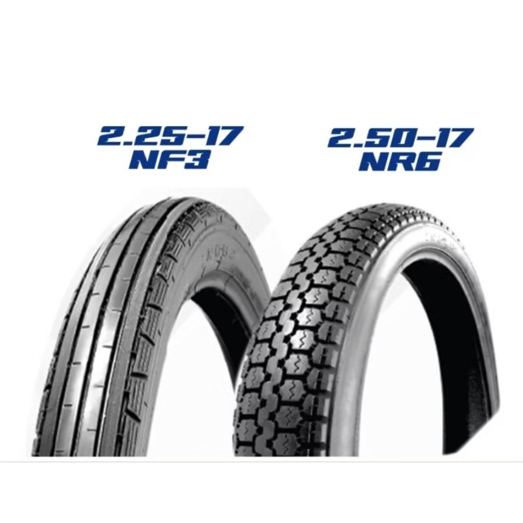 ยาง IRC 2.25-17 NF3 ลายตรง / 2.50-17 NR6 ลายข้าวโพด คลาสสิค
