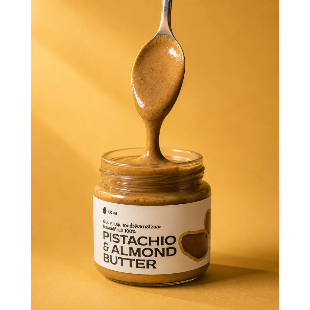เนยถั่วรวม almond pistachio butter 150 กรัม