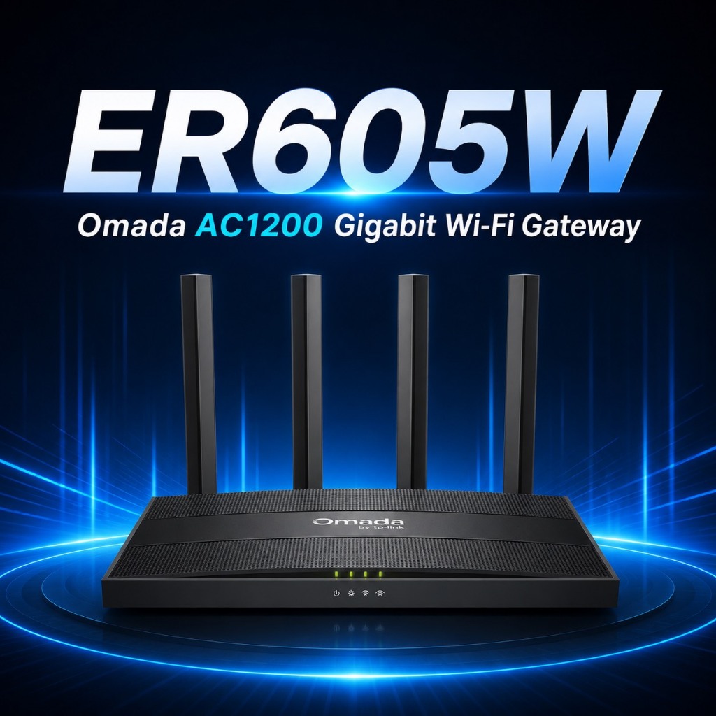 TP-Link ER605W Omada AC1200 Gigabit Wi-Fi Gateway
