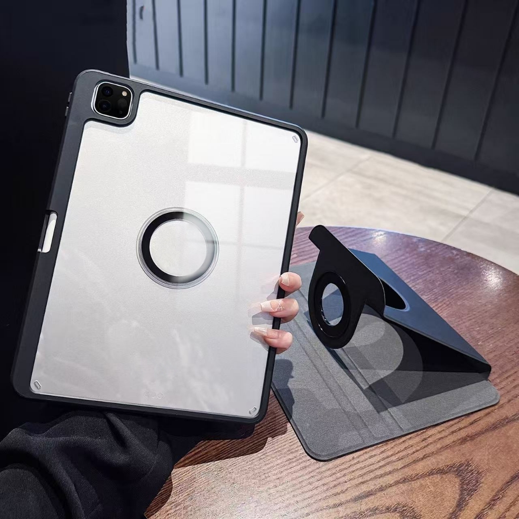เคสไอแพด gen10 ไอแพดเจน11 case ipad for gen7/8/9 10.2'' Pro 2018-2022 11'' หมุนได้  720° วัสดุอะคริลิก
