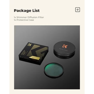 K&F CONCEPT Nano-X Shimmer Diffusion Filter ฟิลเตอร์เลนส์กันน้ำ กันรอยขีดข่วน เรืองแสงอ่อน