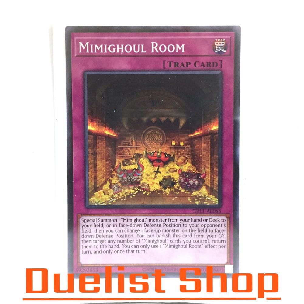 Mimighoul Room (N) Trap [Normal] ชุด CR11-AE066 การ์ดยูกิโอ (Yu-Gi-Oh!) OCG Asia EN