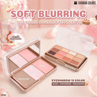 Sivanna ซีเวนน่า HF620 อายพาเลทท์ อายแชโดว์+บลัชออน+ไฮไลท์+คอนทัวร์ สวยครบจบในตลับเดียวจ้า