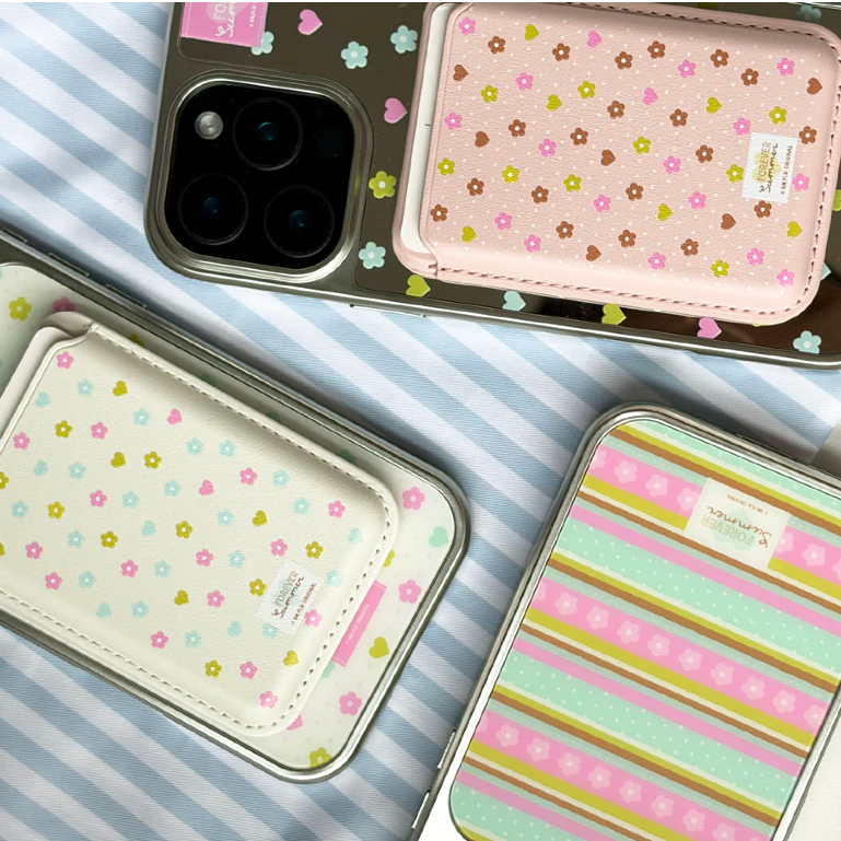 *เติมของแล้ว มีลายใหม่✨* Magnetic Wallet Stand ซองแปะหลังเคสแม่เหล็กใส่บัตร/ตั้งได้ thumbnail 10