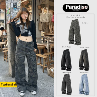 Paradise | Baggy Cargo All Retro Color | กางเกงเบกกี้คาโก้ | ใส่ได้ หญิง - ชาย | Unisex | Women - Men | Jeans