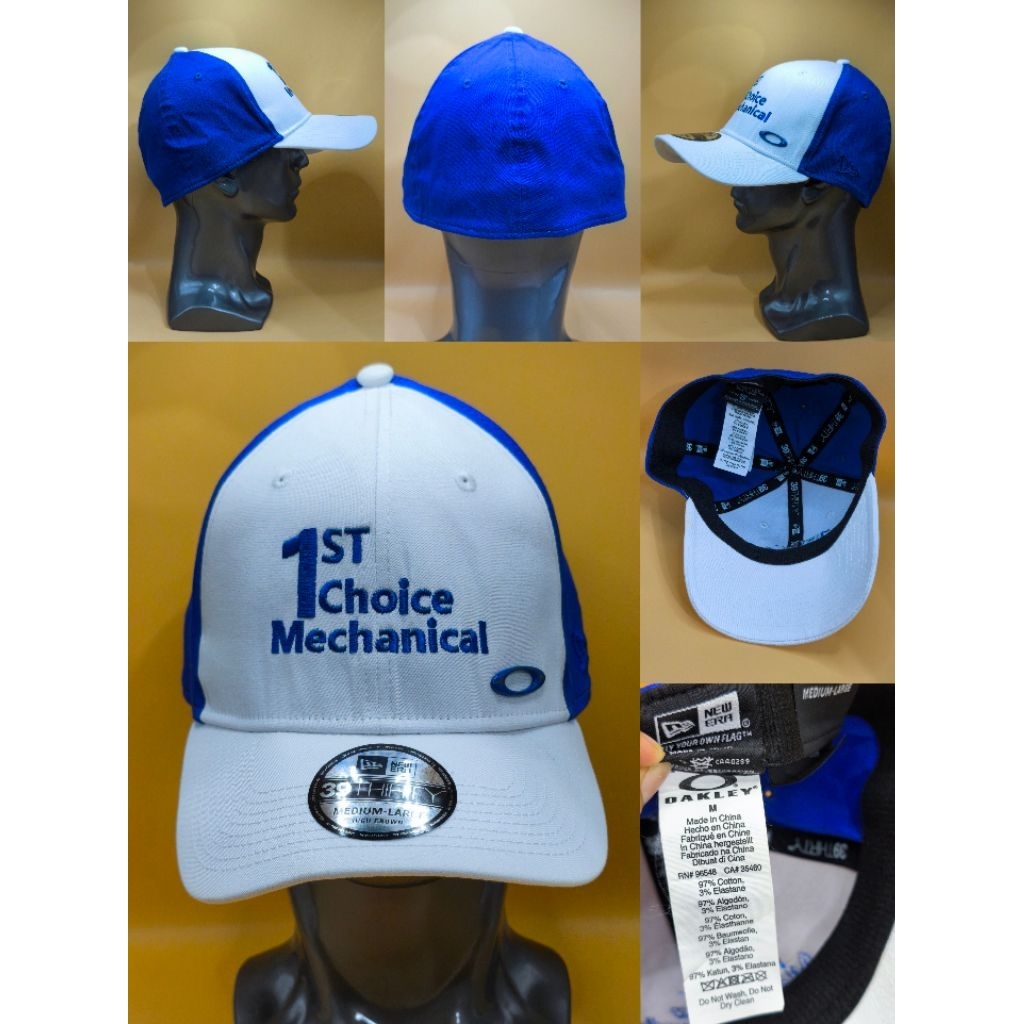 หมวก New Era x Oakley ทรง 39THIRTY สีน้ำเงิน-ขาว (งานแท้)