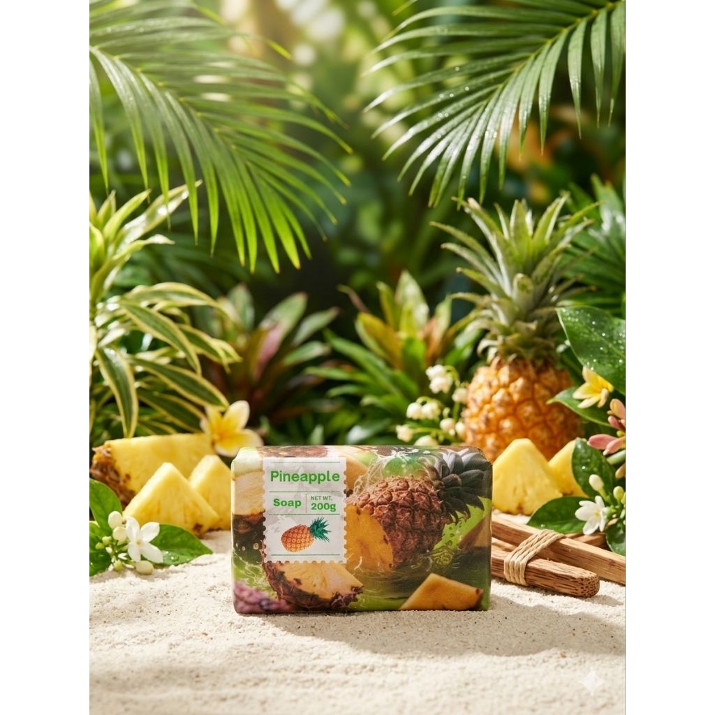Pineapple Natural Soap สบู่สับปะรดธรรมชาติ ขนาด 200g