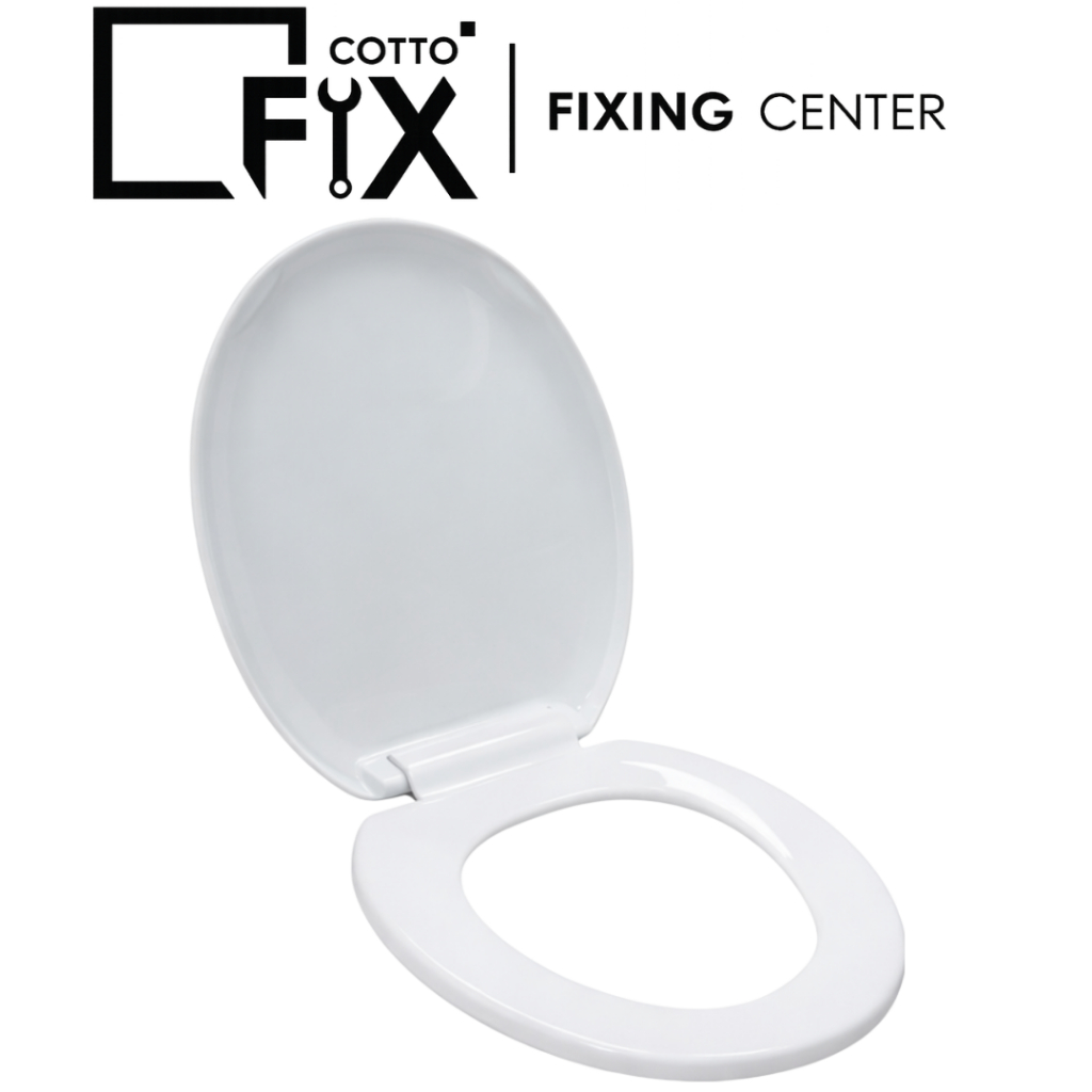 COTTO รุ่น F900000 ฝารองนั่งชักโครก ROUND BOWL (SOFT CLOSE) (พร้อมคู่มือ + น็อตยึดฝา)