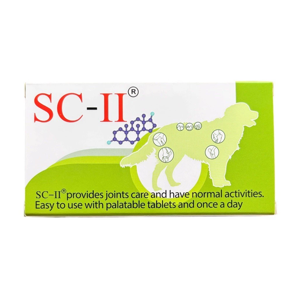 SC-II joint อาหารเสริมบำรุงข้อ สำหรับสุนัข 1 กล่อง บรรจุ 28 เม็ด