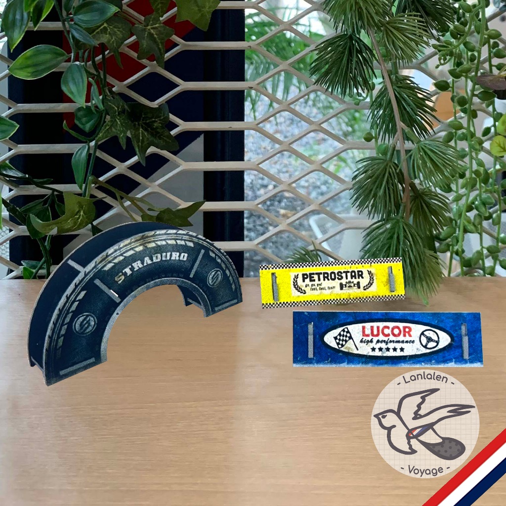 Heat Finish Line Cardboard Promo [Accessories for Boardgame]