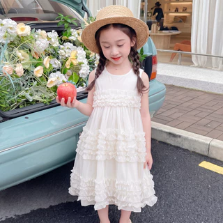 PRINCESS KESLI ชุดเดรสเด็กผู้หญิงฤดูร้อน ชุดเจ้าหญิงเด็ก ชุดเดรสวันเกิดเด็กหญิง 1-12 ปี