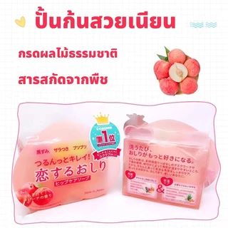 🇯🇵💯สบู่ต้นตำรับของญี่ปุ่น Pelican Beauty Butt Soap Peach PP Soap Moisturizing Whitening and Chicken Skin Soap 80g