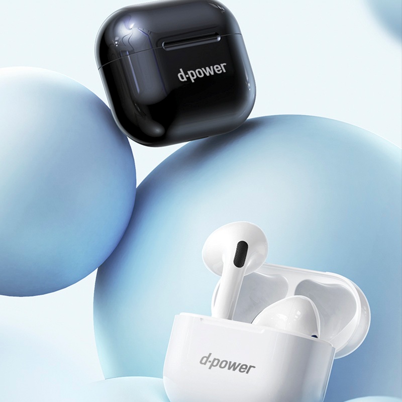 d-power หูฟังบลูทูธไร้สาย TWS รุ่น BT17 เสียง HD ไดรเวอร์ 10 มม. ระบบสัมผัส ทรง Earbud ใส่สบาย