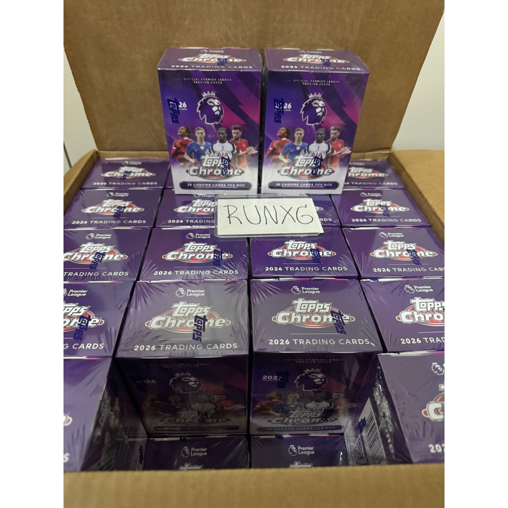 🚨พร้อมส่ง🚨 2026 Topps Chrome Premier League EPL Soccer Blaster Box
