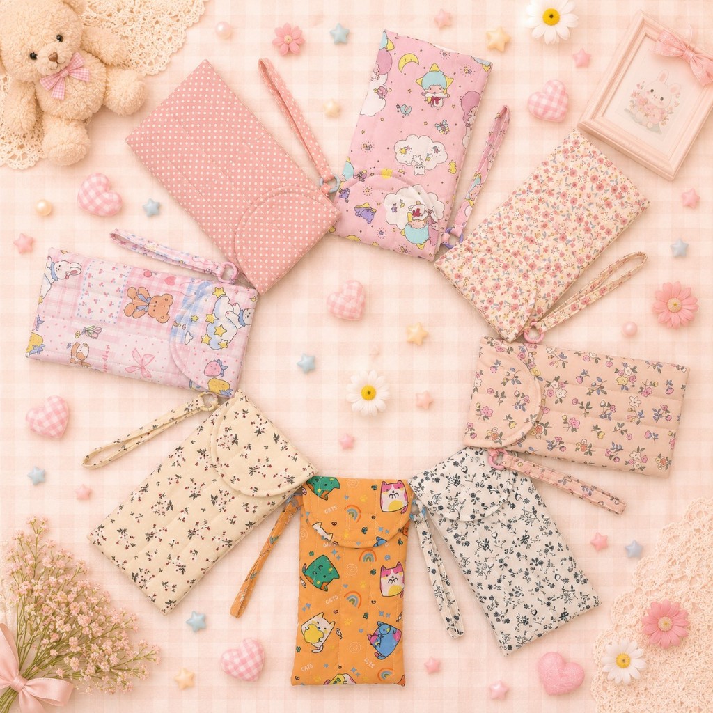 กระเป๋าใส่โทรศัพท์ ได้ทุกรุ่นขนาด 4x7.5 นิ้ว ราคาถูก พร้อมส่ง งานHandmade