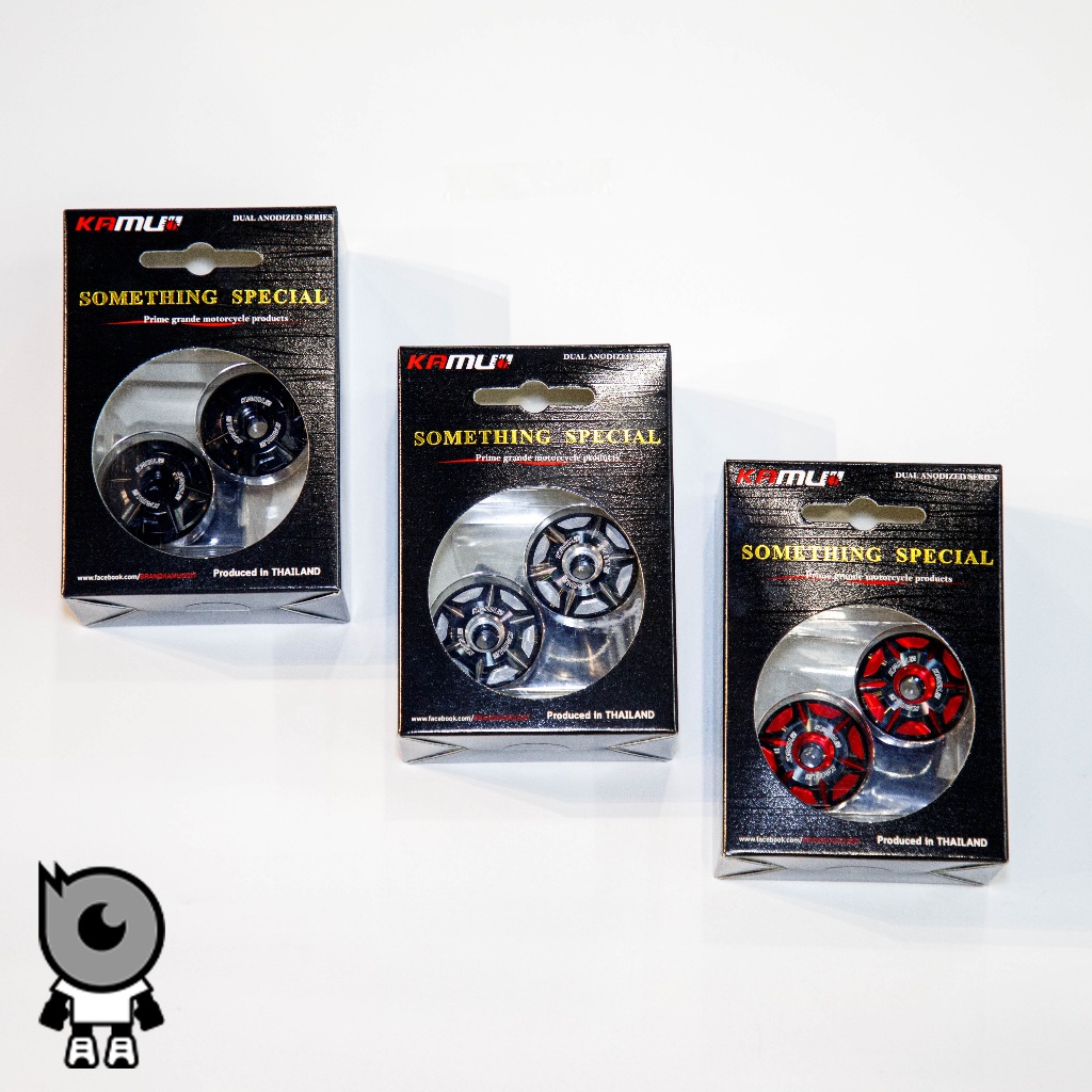 KAMUII ตุ้มปลายแฮนด์ 2Tone CNCของแท้ สำหรับ NEW VESPA และ NEW LAMBRETTA