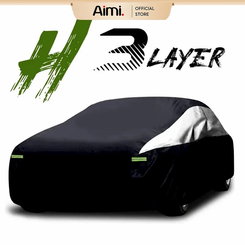 Aimi ผ้าคลุมรถยนต์ 5 ชั้น กันน้ำ100% กันUV หนาพิเศษ ไม่ทำลายสีรถ Car Cover