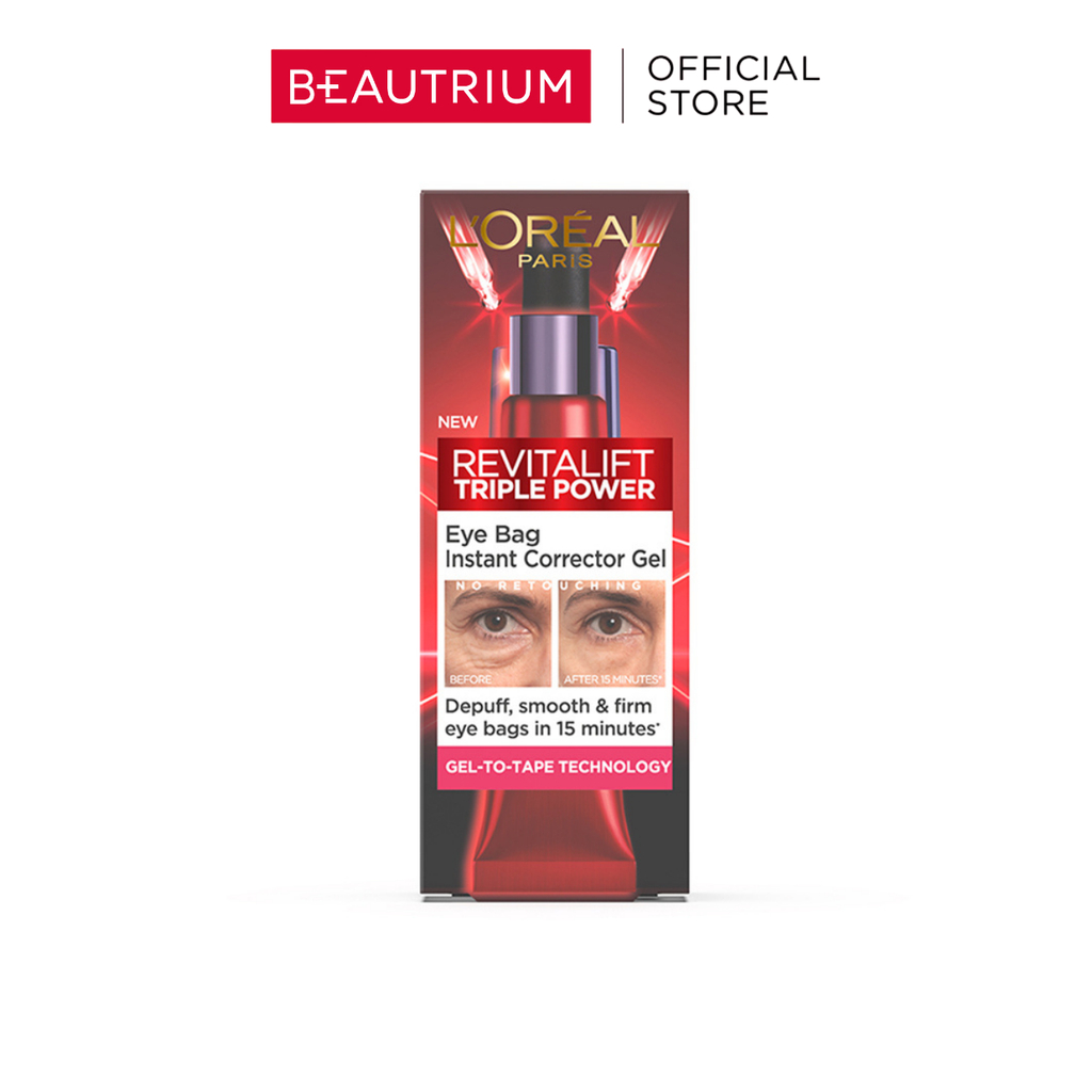 L'ORÉAL PARIS Paris Revitalift Triple Power Eye Bag Instant Corrector คอเรคเตอร์ 15ml